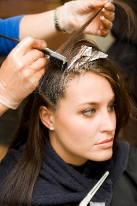 Salon Kevin Woman Getting Haircut Arbutus Maryland